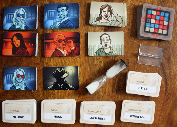 Spielzubehör von Codenames.