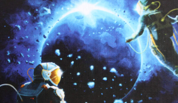 Die Crew reist gemeinsam zum 9. Planeten Kartenspiel von Kosmos.