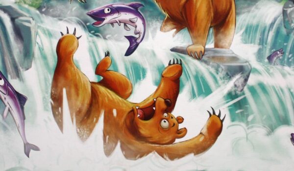 Grizzly - Lachsfang am Wasserfall Kinderspiel von Amigo
