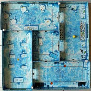 Das aufgebaute Ice Cool Spielfeld.