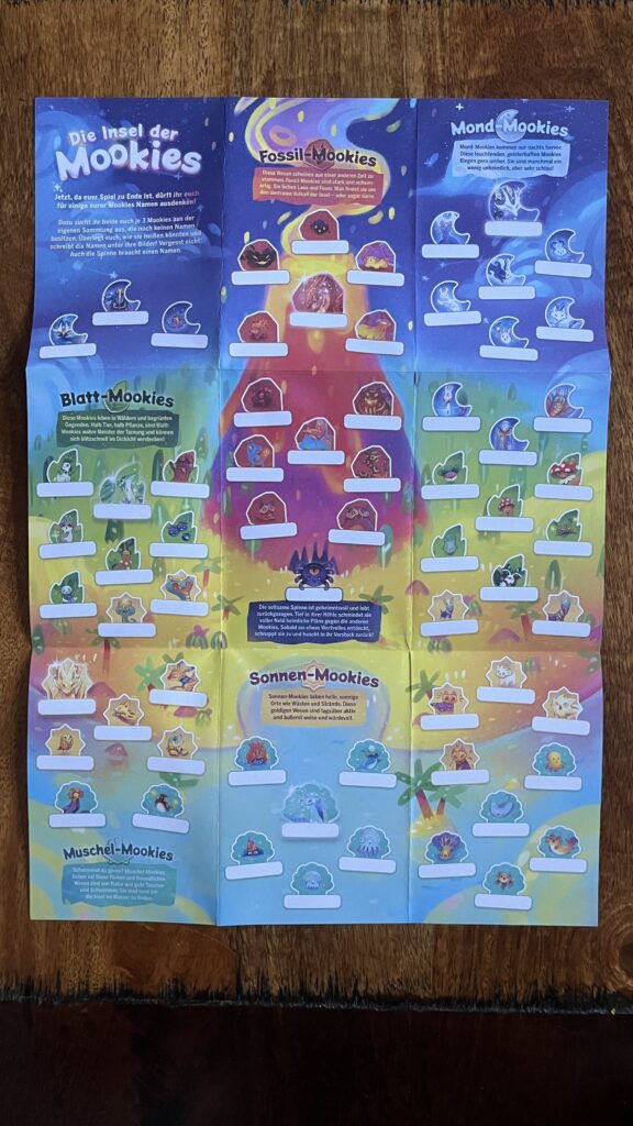 Das A2-Poster der Insel der Mookies.