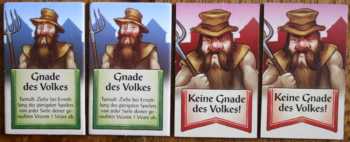 Vorder- und Rückseite der Gnade des Volkes Karte.