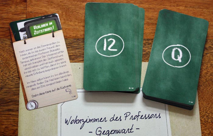 Zubehör des Abenteuers: Verloren im Zeitstrudel.