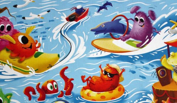 Urlaub im Monsterland - Kinderpuzzle von Alleovs ab 5 Jahren.